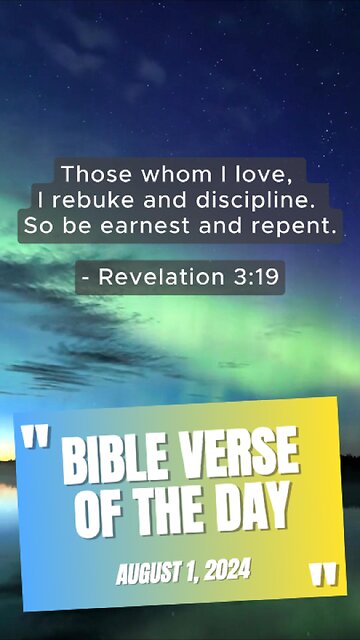 Bible Verse of the Day: August 1, 2024