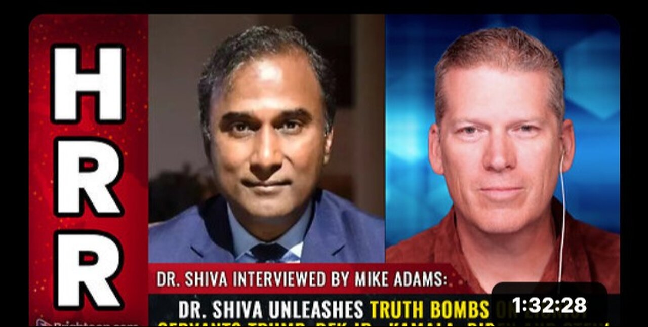 Dr. Shiva UNLEASHES truth bombs on ZIONIST servants Trump, RFK Jr., Kamala, Biden and Stein