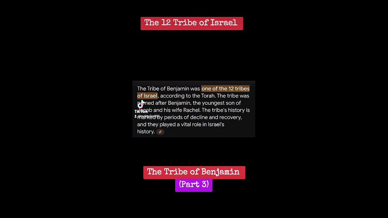 The twelve tribes of israel part 3