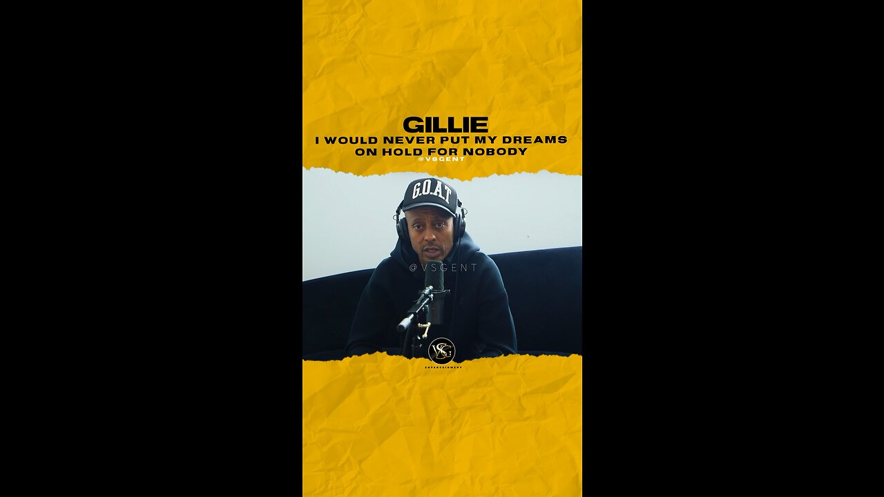 @gilliedaking I would never put my dreams on hold for nobody