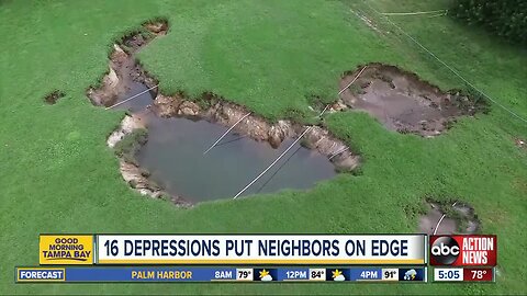 At least 16 depressions open up in Pasco County community