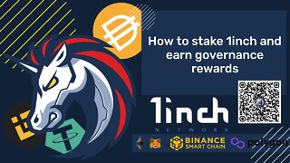 How to Stake 1inch and Earn Governance Rewards