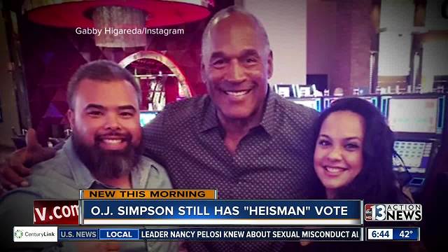 O.J. Simpson will vote on next Heisman Trophy winner