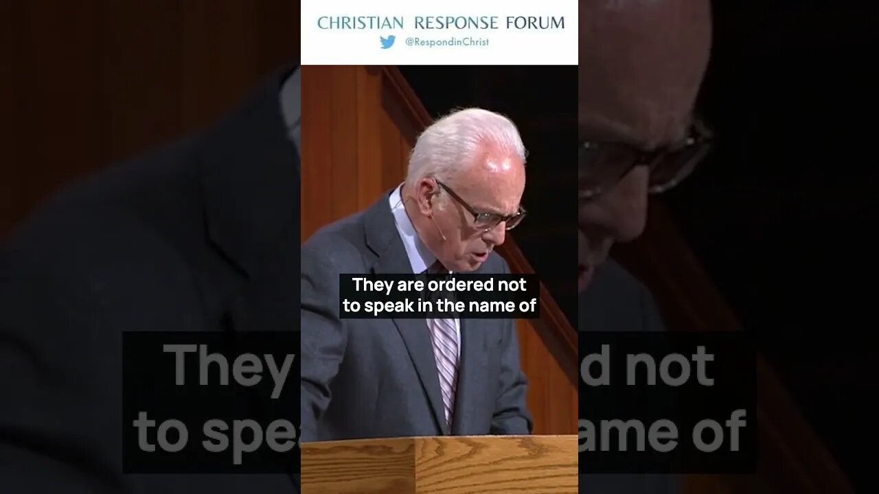 Never stop teaching the Good News of Jesus Christ: John MacArthur - #christianresponseforum