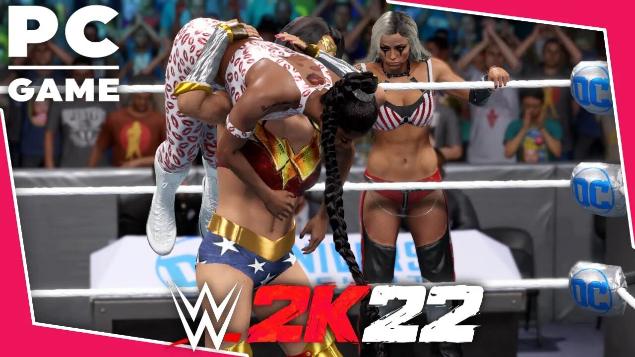 WWE 2K22 | WONDER WOMAN V LIV MORGAN & BIANCA BELAIR! | 1 On 2 Tag Team Match [60 FPS PC]