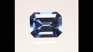 Tanzanite Look Alike Czochralski Pulled Forsterite Emerald Cut