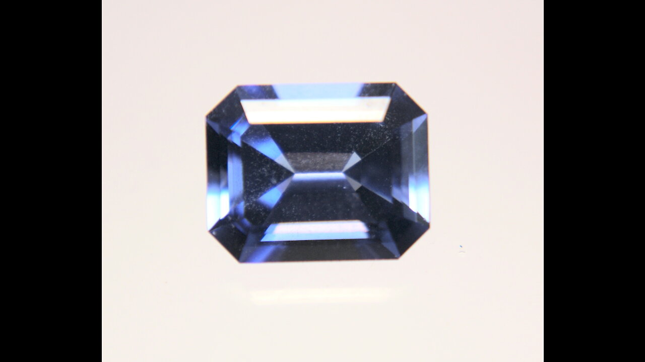 Tanzanite Look Alike Czochralski Pulled Forsterite Emerald Cut