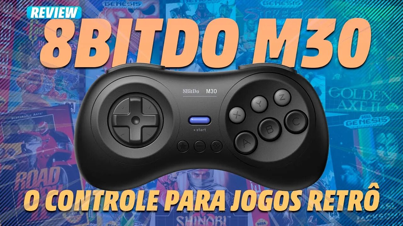 8BITDO M30 o melhor controle para jogos retrô do Mega Drive/Master System/Nintendo