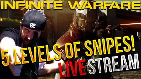 INFINITE WARFARE BETA 2 LIVE STREAM! 5 LEVELS OF SNIPES!