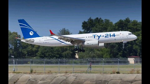A Tupolev Tu-214, serial number Ra-64518, of the Red Wings airline but with UAC livery, restored...