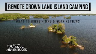 Crown land island camping & fishing adventure, what to bring. Mountain House meals & MRE review