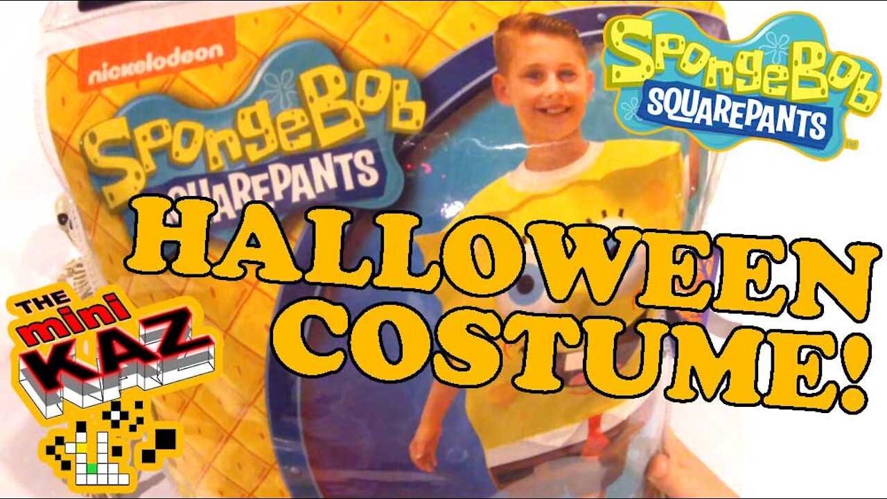 mini Kaz: Spongebob Squarepants Spirit Halloween Costume Unboxing