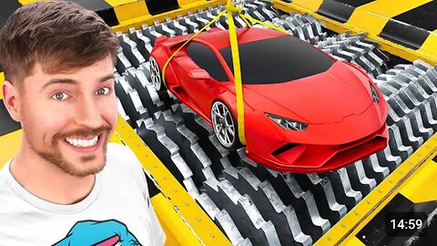 LAMBORGHINI VS WORLD'S LARGEST SHREDDER