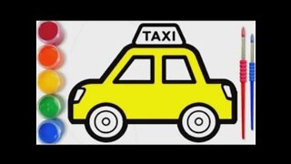 Drawing a TAXI CAR for Picture