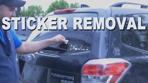 Remove Sticker From Car Window - Sticker Removal