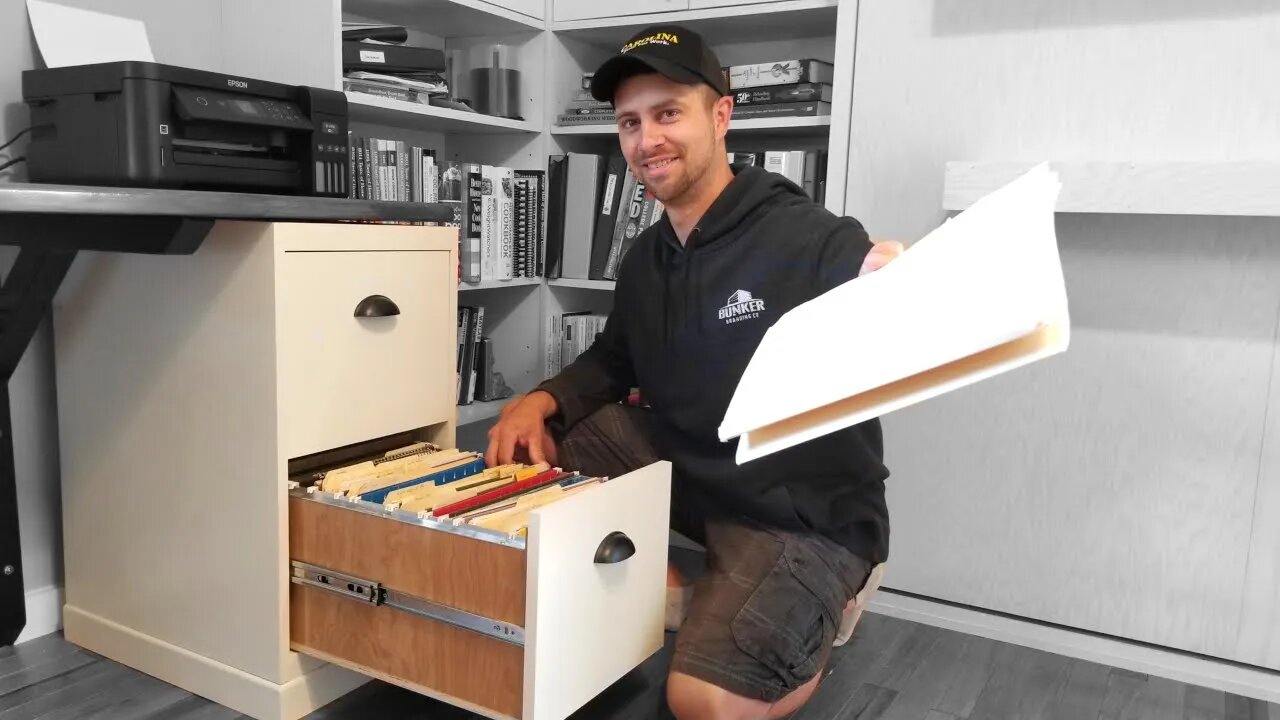 DIY Filing Cabinet Out Of Wood