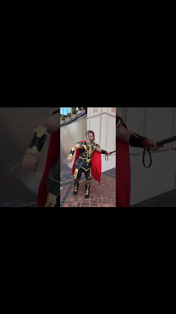 Thor swings his mighty hammer #cosplay #marvel #avengers