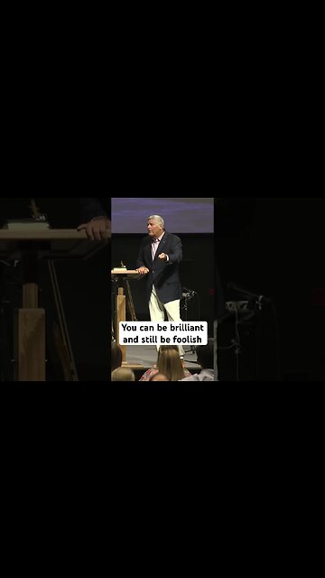 You can be brilliant and still be foolish #shorts #jesus #sermon