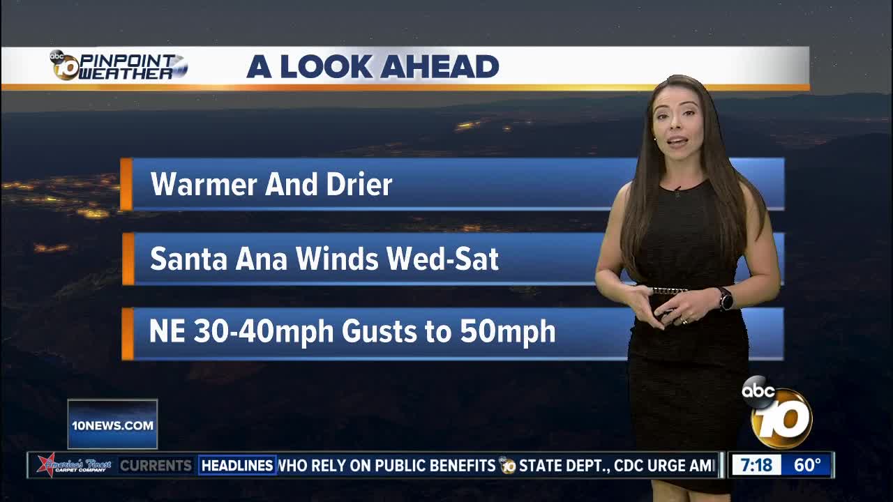 10News Pinpoint Weather with Meteorologist Angelica Campos