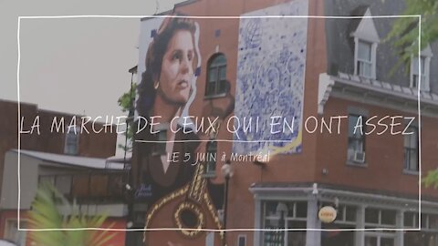 La marche de ceuxx qui trouvent que ça va trop loin 5 juin Mtl