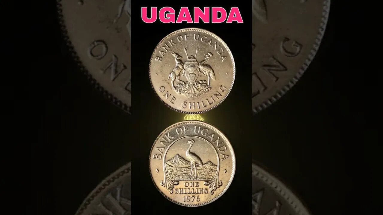 Uganda 1 shilling 1976.#shorts #coinnotesz