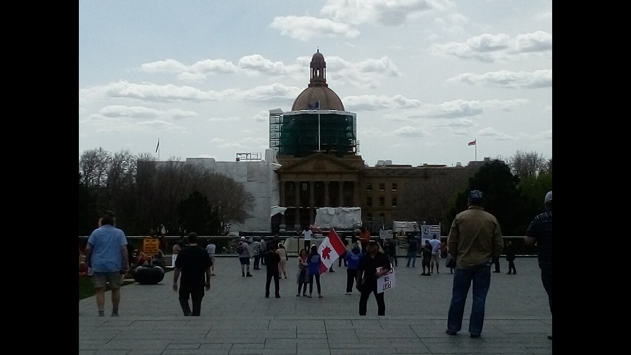 TWO FREEDOM RALLIES, EDMONTON, AB, CANADA, MAY 15, 2021