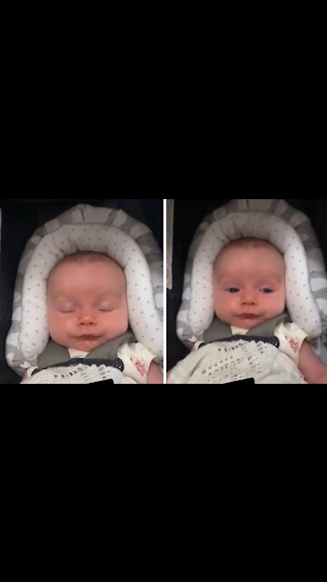 Baby Unknowingly Gives Mom Hysterical Eye-roll