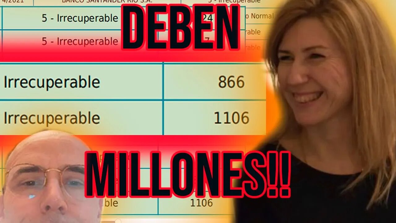 JORGE SONNANTE Y LA MUJER DEBEN MILLONES AL BANCO!!!