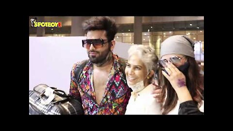 Mahira Sharma Spotted With Paras Chhabra and His Mother at the Airport | SpotboyE