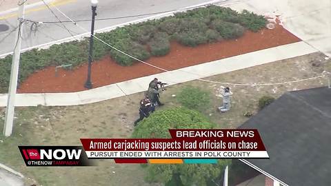 Armed carjacking suspects lead Tampa Police on chase spanning two counties