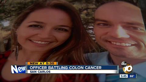 San Diego officer facing stage four colon cancer