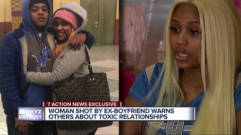 Woman shot by ex-boyfriend warns others about toxic relationships