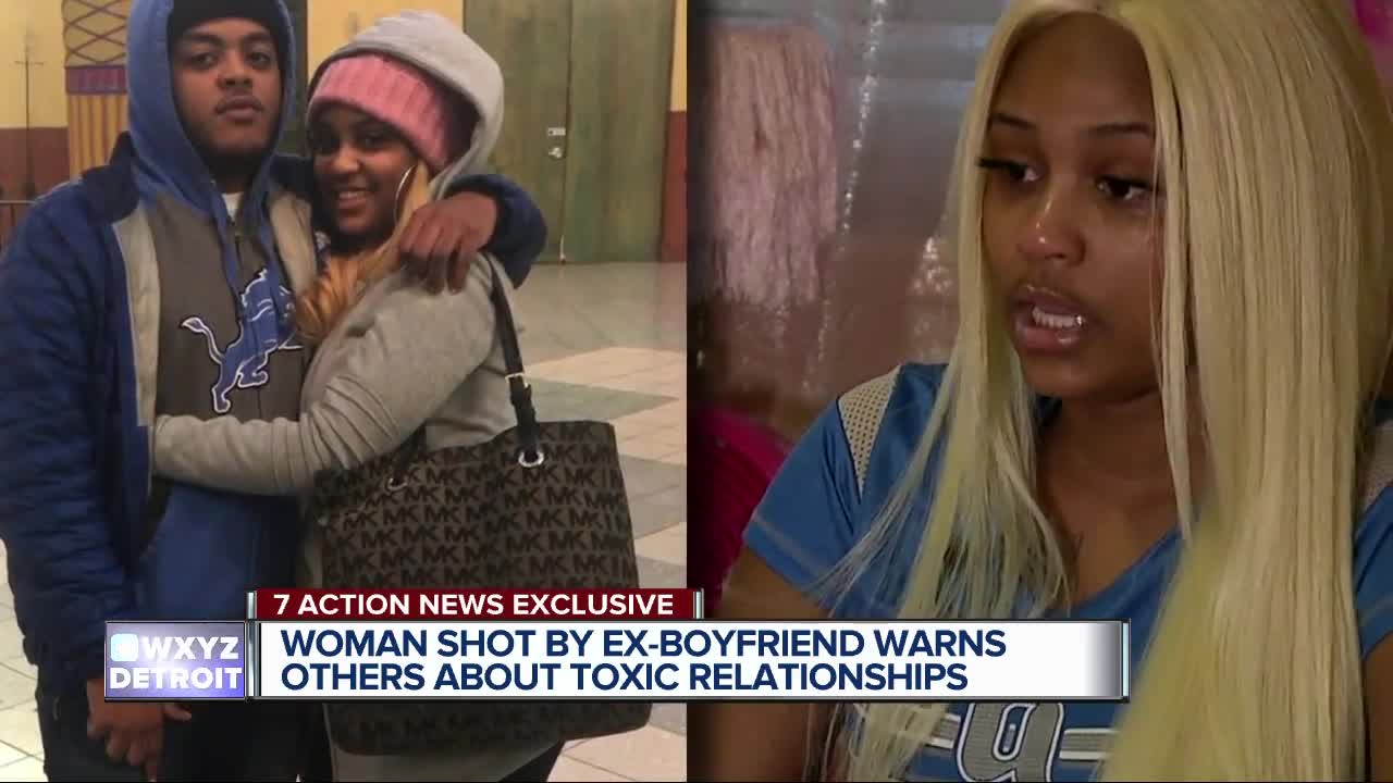 Woman shot by ex-boyfriend warns others about toxic relationships