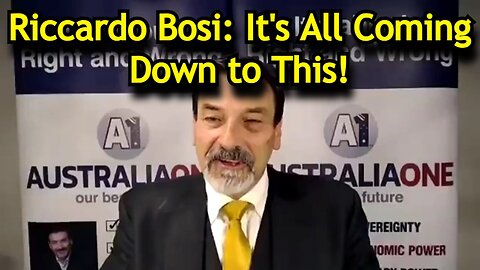 Riccardo Bosi WARNING: It's All Coming Down to This!