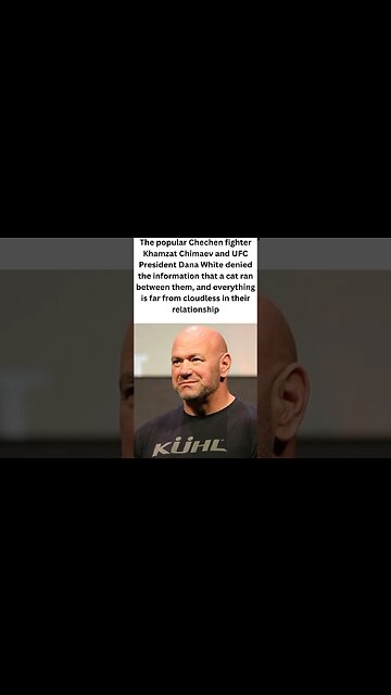Dana White and Khamzat Chimaev responded to conflict rumours. #short