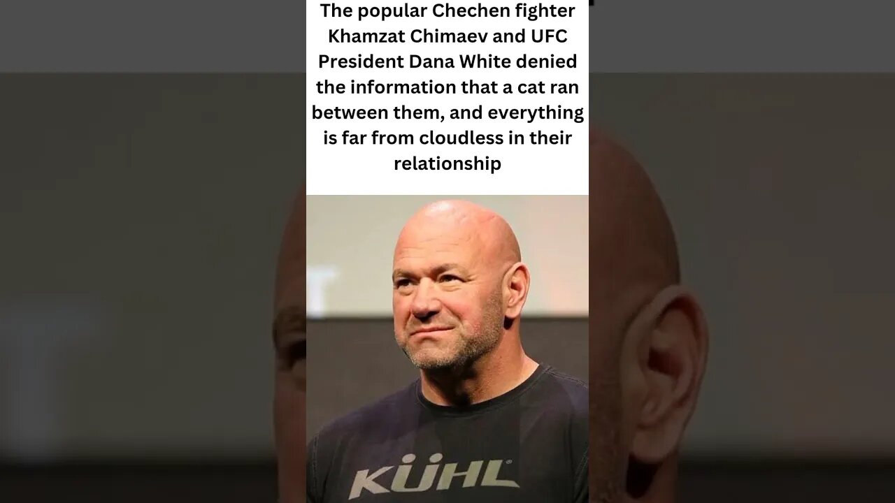 Dana White and Khamzat Chimaev responded to conflict rumours. #short