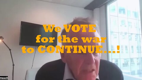 EU Elites feel threatened - We vote for the war to continue - Michael von der Schulenburg