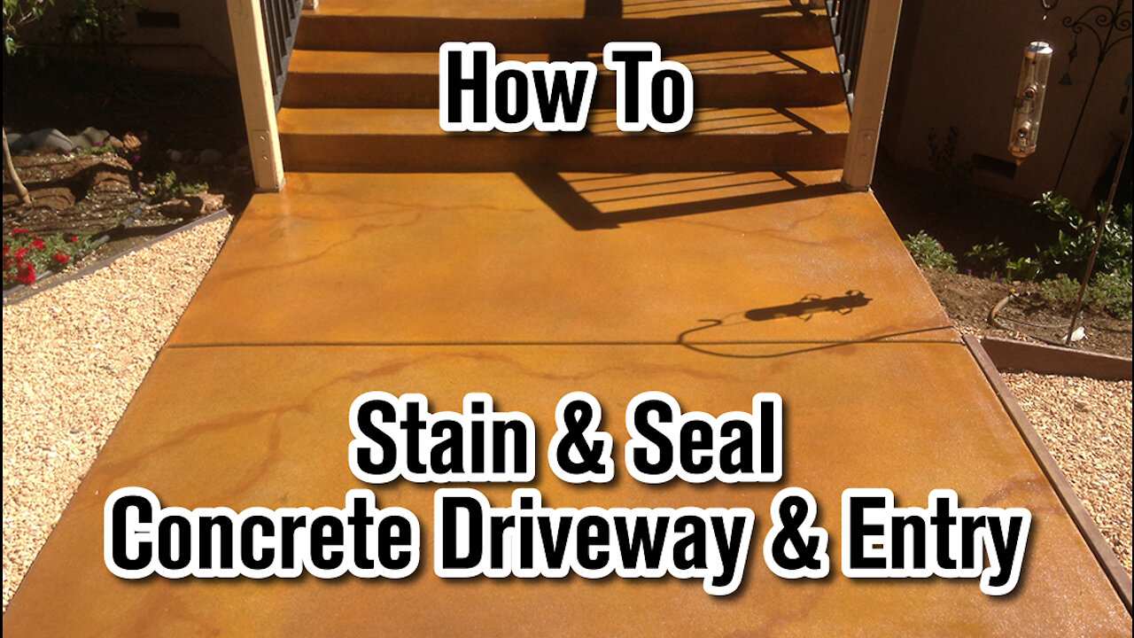 Stain and Seal Concrete Driveway