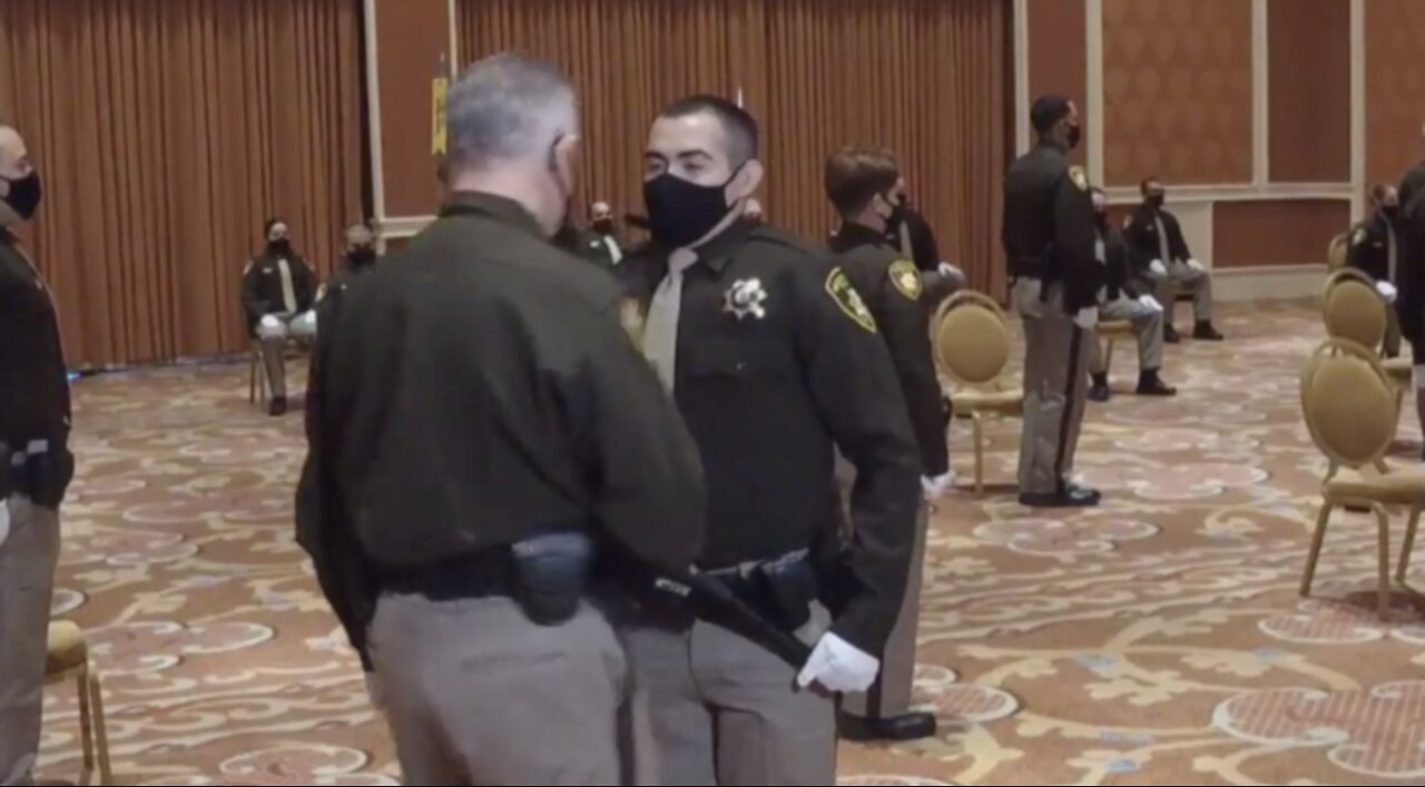Graduation ceremony for new Las Vegas police officers