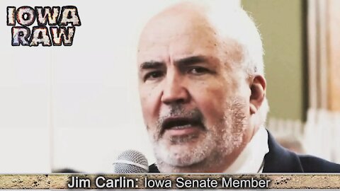 JIM CARLIN AT OCTOBER 28, 2021 DES MOINES, IOWA CAPITOL VACCINE PROTEST