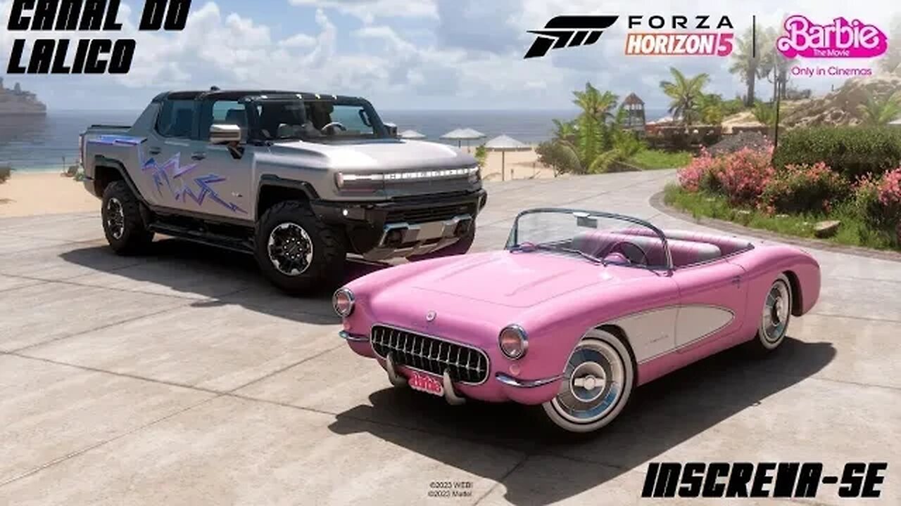 FORZA HORIZON 5 - CORVETTE EV DO FILME DA ""BARBIE"", SÓ DE CURIOSIDADE