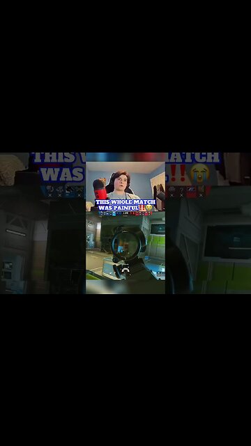 The Pain Was Real Today‼️😭 | #shorts #rainbowsixsiege #gaming #reaction