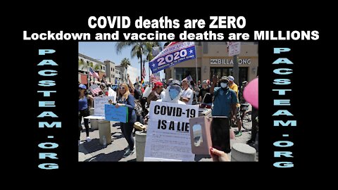 COVID deaths are ZERO - Lockdown and vaccine deaths are MILLIONS