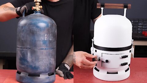 Turning a Propane tank into a Portable BBQ!