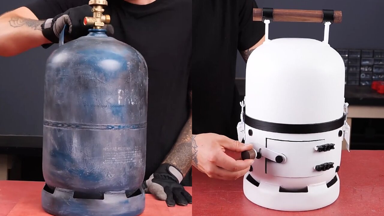 Turning a Propane tank into a Portable BBQ!