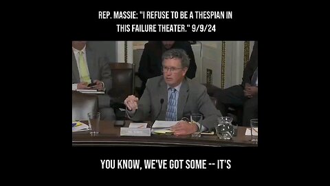 representative Massey speaking the truth.