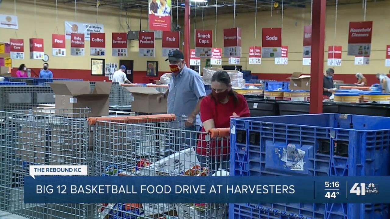 Harvesters hosts Big 12 Basketball Tournament food drive