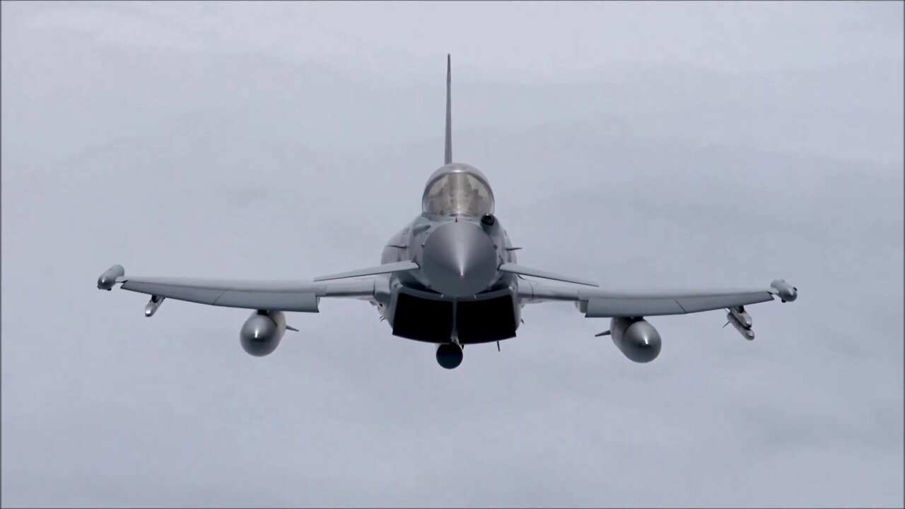 Czech and UK fighter jets fly above the Baltics