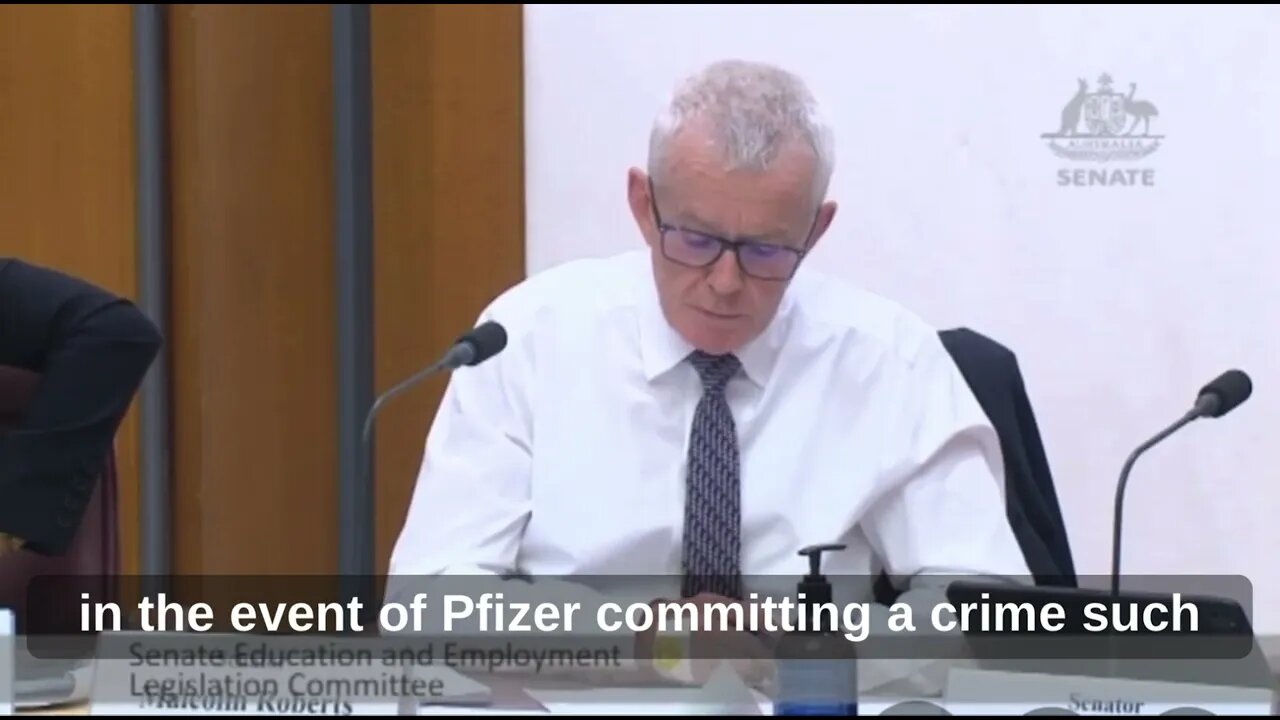 AUSTRALIAN Senate GRILLS Pfizer Over Their Vaccine