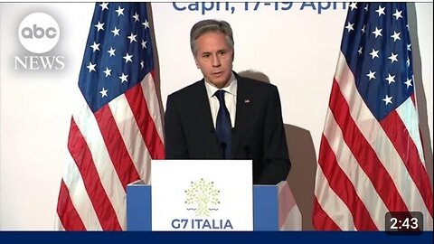 Sec. Blinken gives remarks on Israel's retaliation against Iran